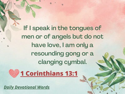 1 Corinthians 13 1