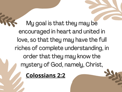 Colossians 2 2